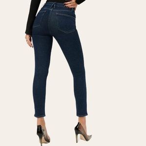 𝅺GOOD AMERICAN Good Legs Crop Dark Wash Jeans Size 0 / 25 NEW